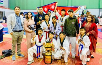तेक्वान्दोमा नेपाली खेलाडीलाई ४ स्वर्णसहित ११ पदक